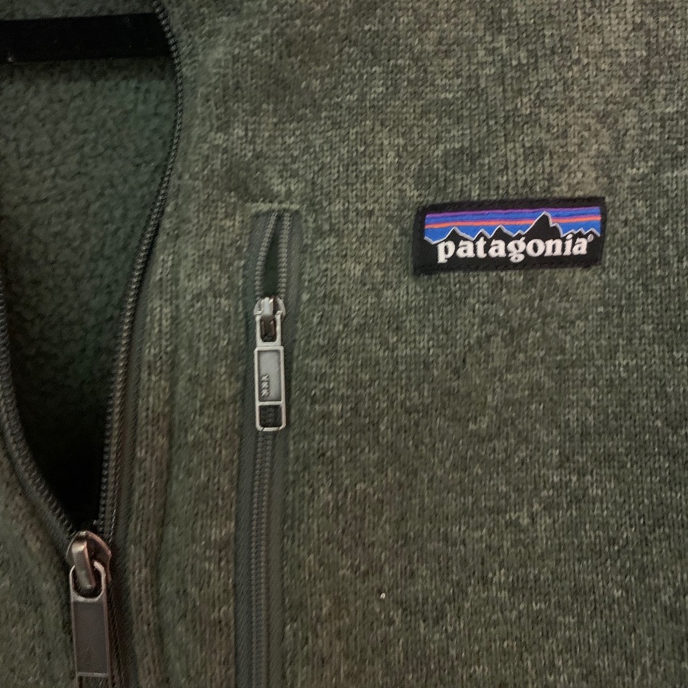 men’s xl patagonia quarter zip green